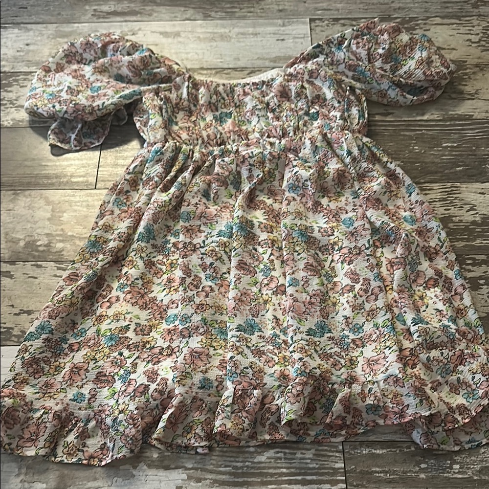 Buddy Love Floral Puff Sleeve Dress
